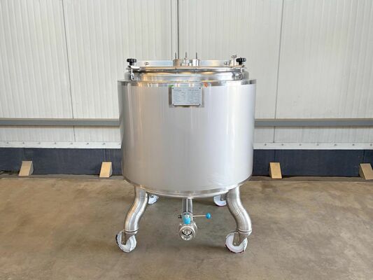 1 x Nieuwe roestvrijstalen verticale mengtank van 500L in AISI316L