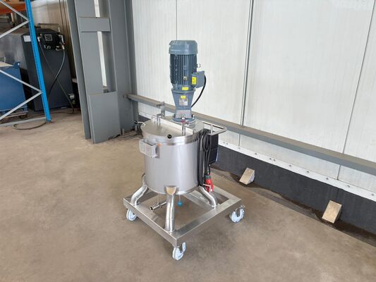 1 x cuve de mélange neuve verticale de 100L en acier inoxydable AISI316L.