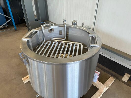 1 x Nouvelle cuve de stockage verticale en acier inoxydable AISI304L de 1.000L
