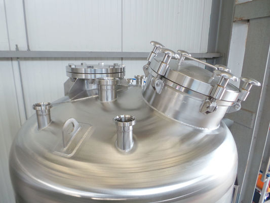 OR160605: 2 x 1.765L AISI304L RVS roestvrijstalen full vacuum - druktank; -1bar / 3,3bar; enkelwandig vertikaal