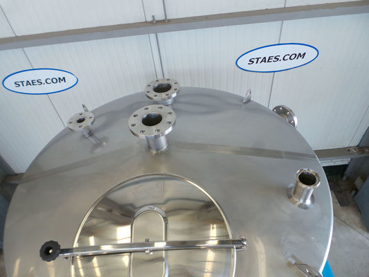 1 x 3.300L AISI 304L single jacketed vertical stainless-steel storage tank