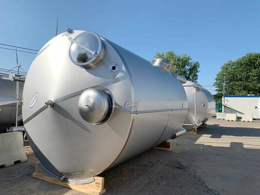 6 x Neuer vertikaler 30.000L Edelstahl-Mischbehälter aus AISI304L