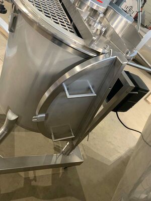 1 x Nieuwe roestvrijstalen verticale mengtank van 300L in AISI316L