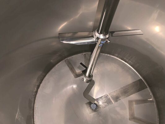 1 x Neuer vertikaler 2.000L Edelstahl-Mischbehälter aus AISI316L