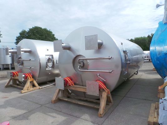 2 x 26,2m³; V2A; Drucktanks für Bier; 2.5 bar PED CE TüV; 10% Rx