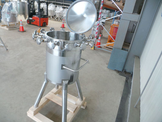 OR161078: 1 x 100L AISI316L RVS roestvrijstalen druktank; 6.6bar ; enkelwandig vertikaal