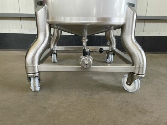 1 x Neuer vertikaler 650L Edelstahl-Mischbehälter aus AISI316L