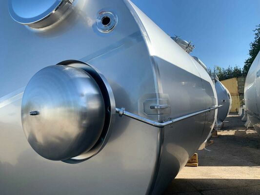 6 x Neuer vertikaler 30.000L Edelstahl-Mischbehälter aus AISI304L