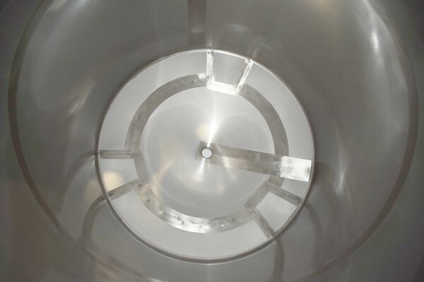 3 x Nieuwe roestvrijstalen verticale opslagtanks van 3.200L in AISI316L