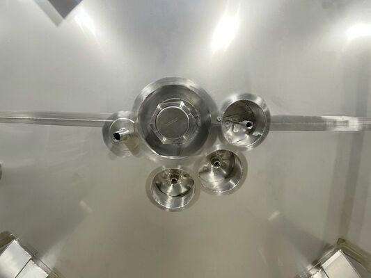 2 x New 15.300L stainless-steel AISI316L vertical mixing tanks.
