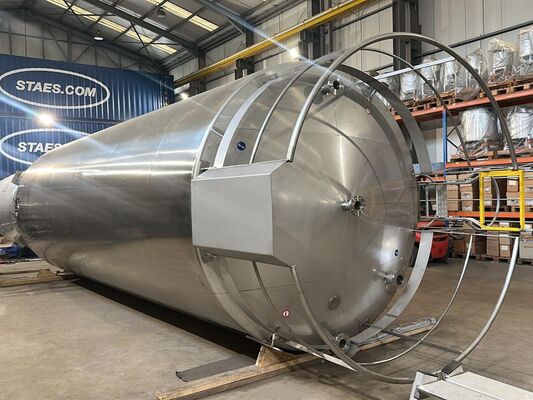 1 x New 60.000L stainless-steel AISI304L vertical storage tank.