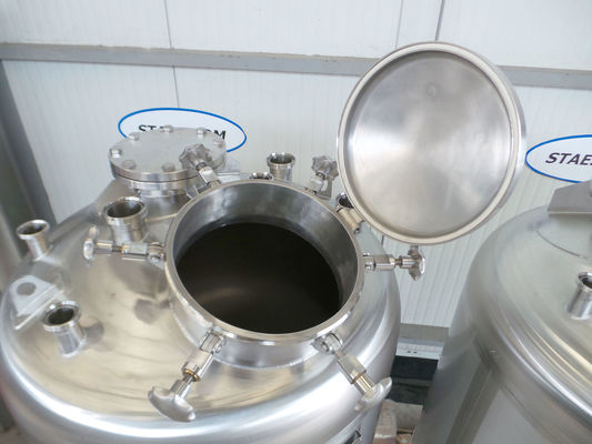 OR160605: 2 x 1.765L AISI304L RVS roestvrijstalen full vacuum - druktank; -1bar / 3,3bar; enkelwandig vertikaal