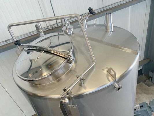 1 x Neuer vertikaler 3.200L Edelstahl-Mischbehälter aus AISI316L