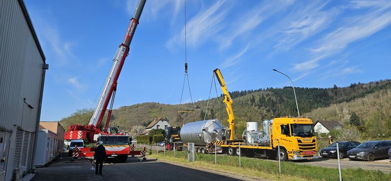 1 x Nieuwe roestvrijstalen verticale opslagtank van 50.000L in AISI304L