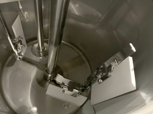 1 x Nieuwe roestvrijstalen verticale mengtank van 300L in AISI316L