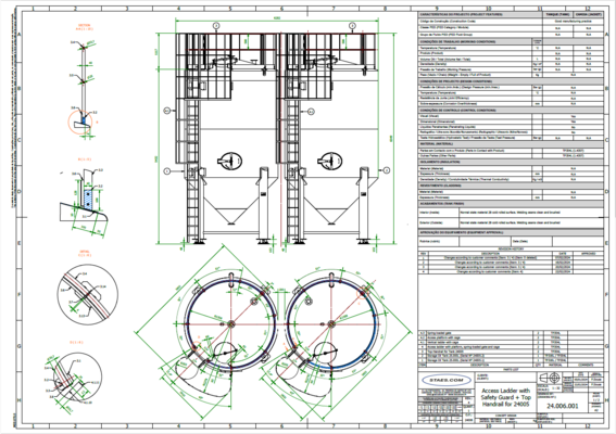 2 x New 25.000L stainless-steel AISI316L vertical storage tanks.