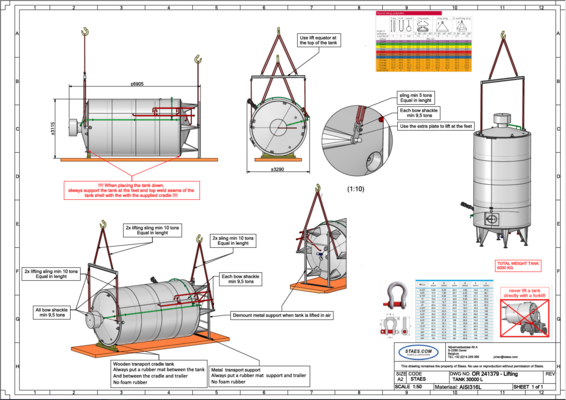 3 x vertikale gebrauchte Mischbehälter à 31.000 L aus Edelstahl AISI 304L