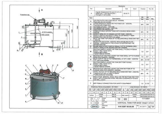 2 x 200L stainless-steel single skin mixing tanks and 1 x 1470L stainless-steel mixing tank with heat-exchanger and insulation mengtank