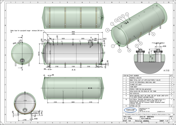2 x stainless-steel second hand vertical storage tanks of 41.000L in stainless-steel AISI 304L