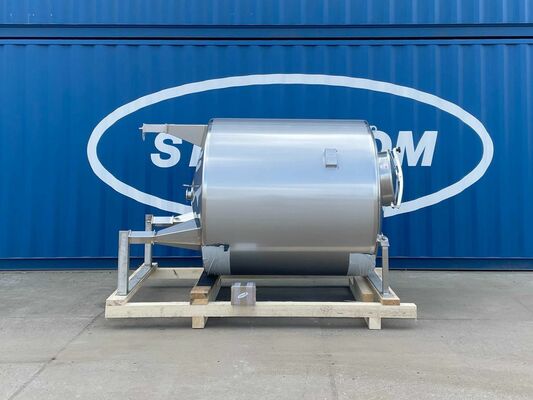 1 x Neuer vertikaler 2.500L Edelstahl AISI316L Lagertank