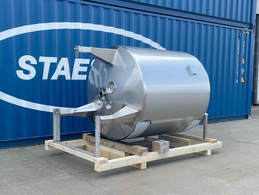 1 x Neuer vertikaler 2.500L Edelstahl AISI316L Lagertank