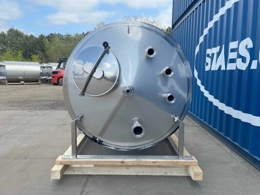 1 x Neuer vertikaler 2.500L Edelstahl AISI316L Lagertank