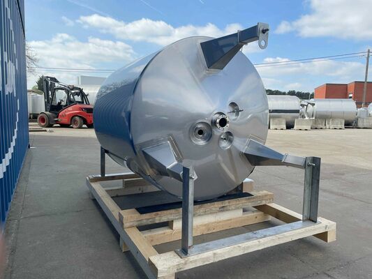 1 x Neuer vertikaler 2.500L Edelstahl AISI316L Lagertank