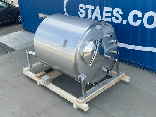 1 x Neuer vertikaler 2.500L Edelstahl AISI316L Lagertank